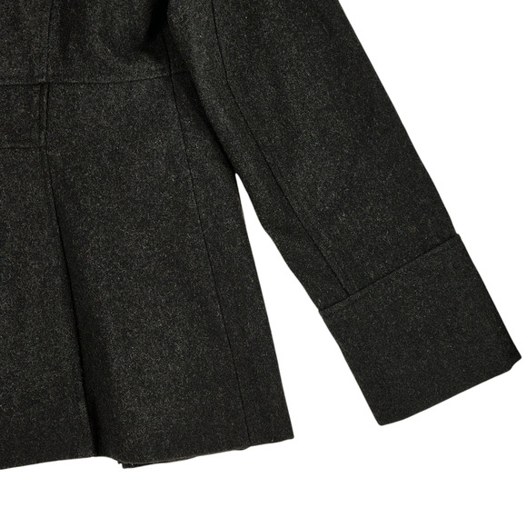 Guess Wool‎ Peacoat S Women Removable Hood Black Pockets Horn Toggle Buttons 90s - Picture 15 of 15